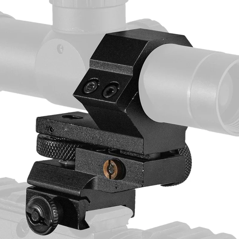 Imagem -03 - Windage Elevation Rifle Scope Mount Sight Grampos Lanterna Caça Titular Low Ring Alta qd hq 30 mm 25 mm Ajustável