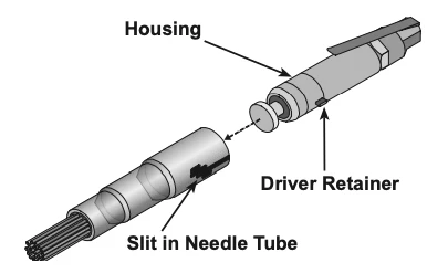 TY65319  Air Needle Scaler for Powering off Scale, Rust and More. 19 Hardened Steel Needles 4600 BPM Deburr