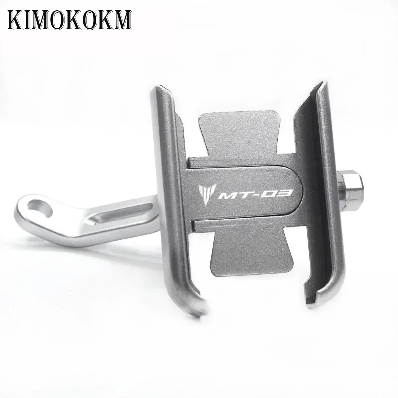 Motorcycle Universal Handlebar Mobile Phone Holder Aluminum Bracket Accessories For Honda Yamaha Kawasaki MT03 MT 03 MT-03