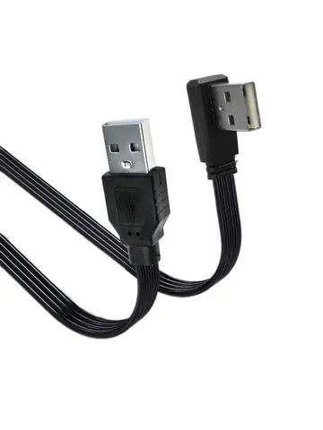 2.0cm USB 연장 어댑터 케이블 100 남성-USB 여성, 5cm, 10cm, 20cm, 30cm, 50cm, 90도 위, 아래, 왼쪽 및 오른쪽