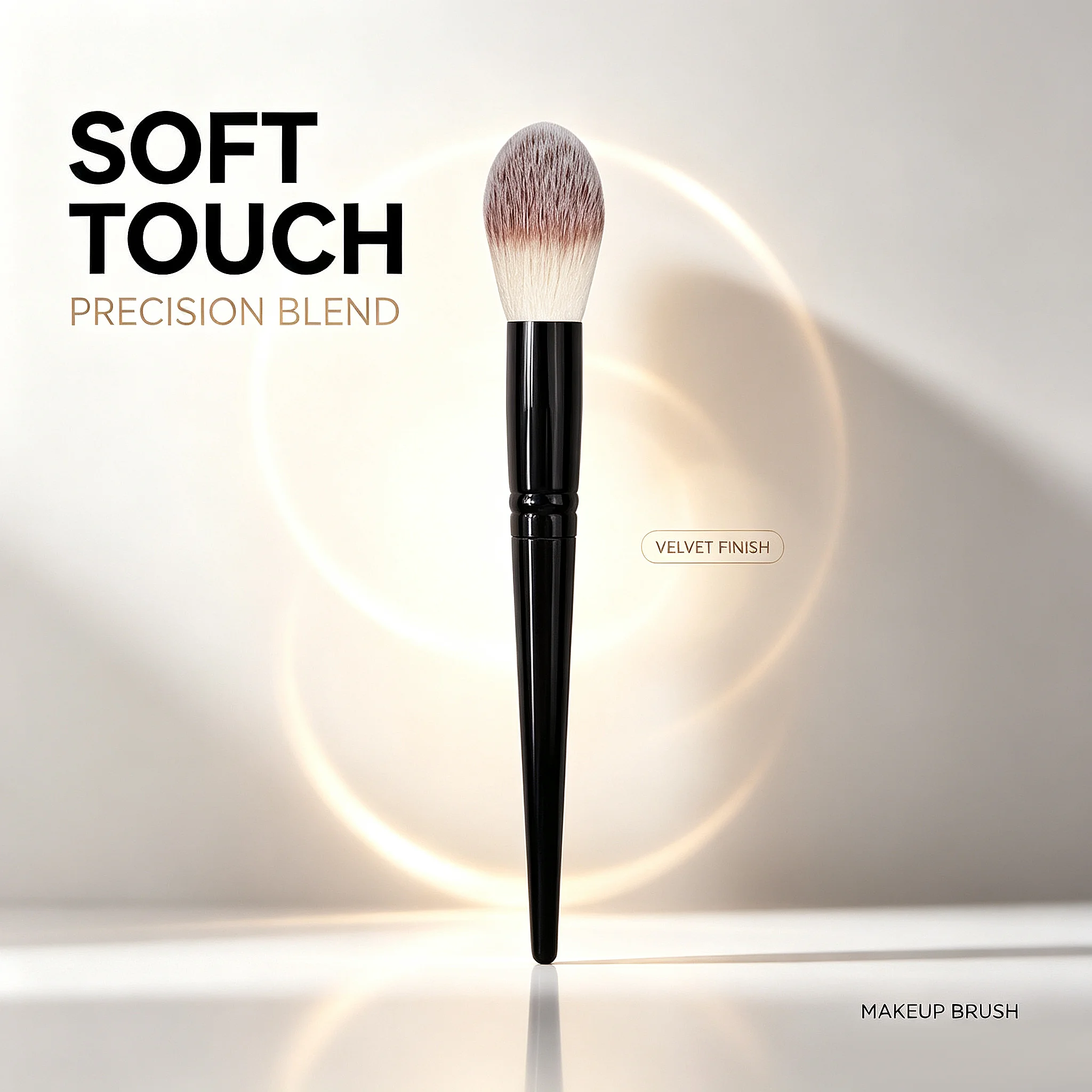 1PCS Blush Brush,for Liquid Foundation,Concealer,Blush&Highlight,Seamless Blending Cosmetic Tool for Flawless Daily Face Makeup