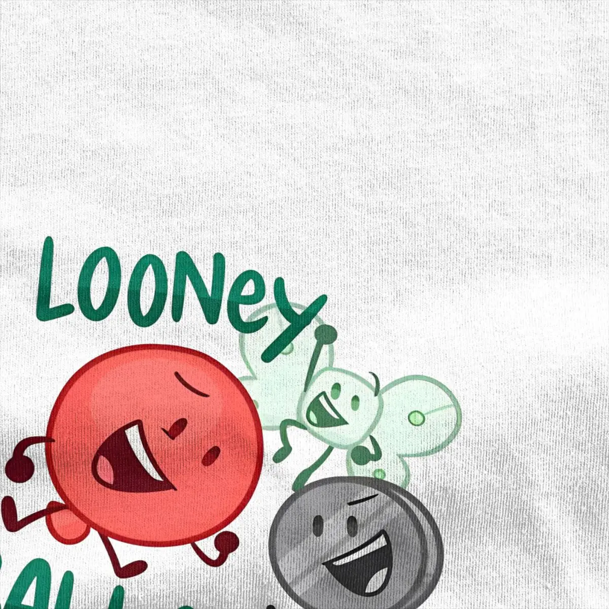 Men's BFDI Looney Balloonies Inanimate Insanity T-Shirts Cotton Clothing Summer Awesome Short-Sleeved T Shirt