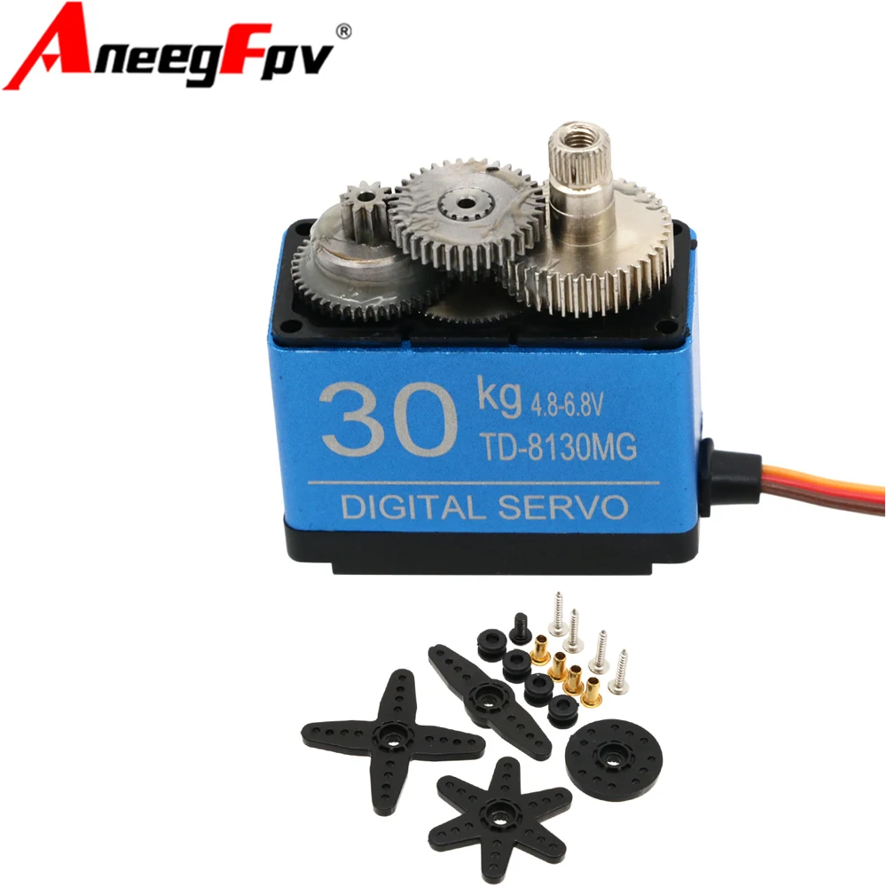 20 kg 25 kg 30 kg 35 kg wasserdichtes Servo 180 Grad großes Drehmoment digitales Servo Metallgetriebe 25T Servoarm für RC Auto LKW Hubschrauber