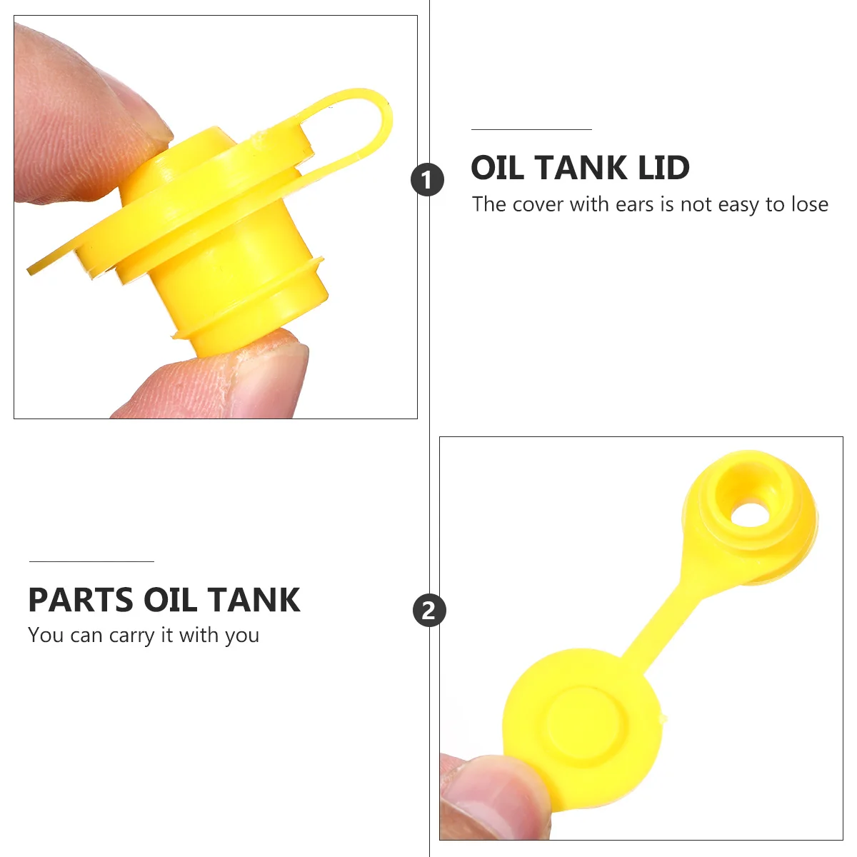

Oil Tank Nozzle Lid Vented Gas Tank Cap Bolt Design for Long-Lasting Use Corrosion Resistant ABS Plastic Lubricating