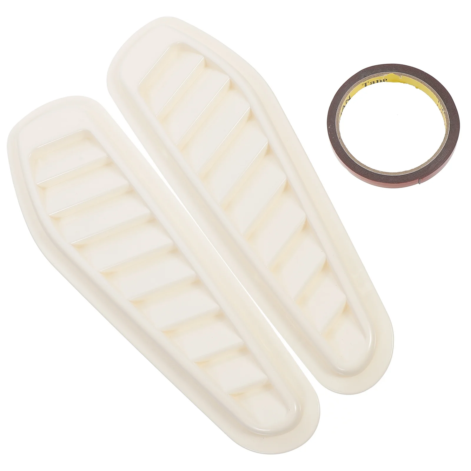 

Engine Hood Decoration For Car Air Vent Cover Sticker Durable Plastic Auto Hood Vents Side Intake Decorative Trim
