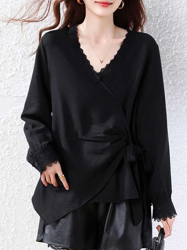 Authentic Luxury Design Long Sleeve Shirt Stylish Versatile Fashionable Autumn New Arrival Women's Casual Loose Fit Polyester...
