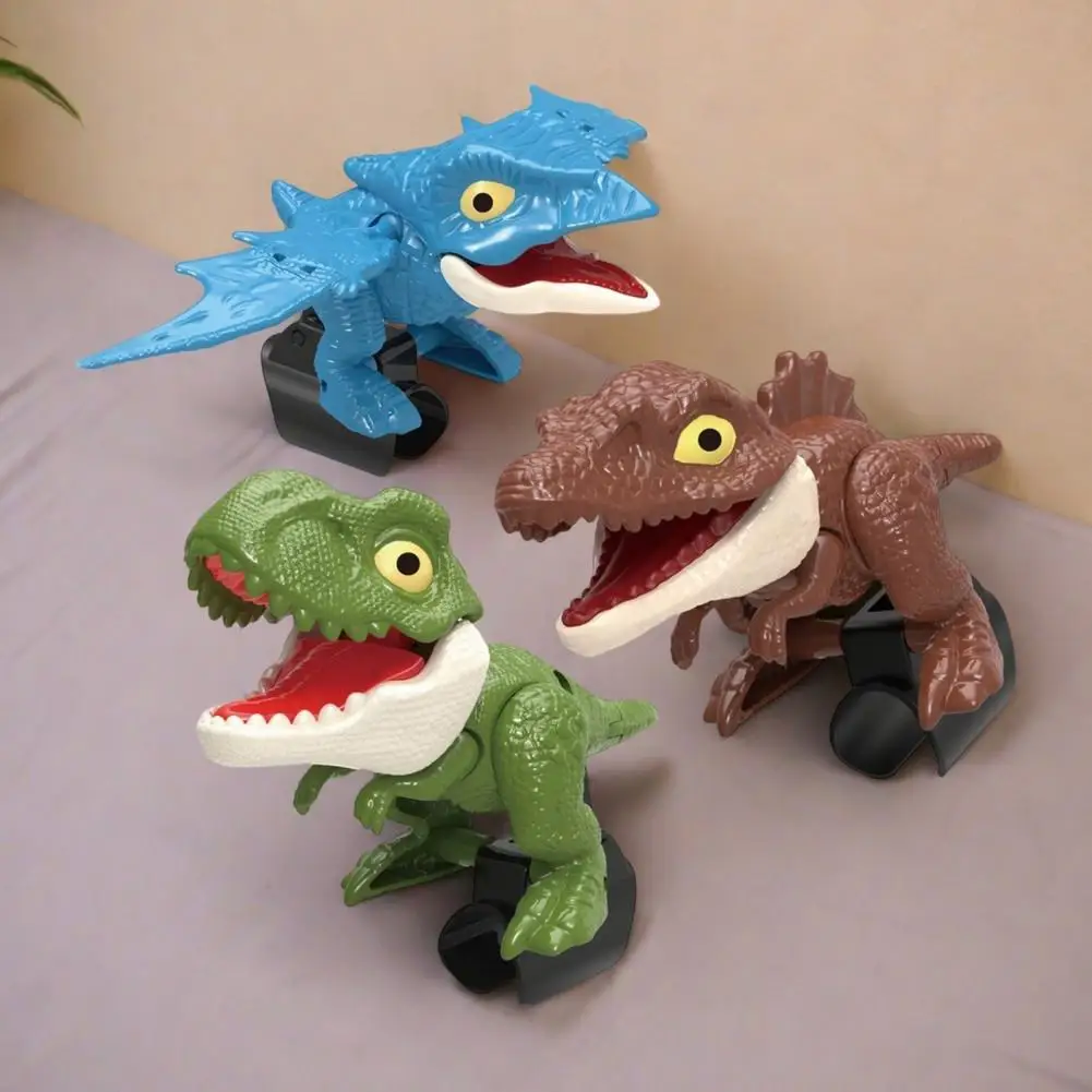 ألعاب الديناصور للأطفال ديناصور إصبع اليد لدغة مجموعات الالعاب مع شخصيات تيرانوصور ريكس الزاحف المجنح الكرتونية الصغيرة للأطفال