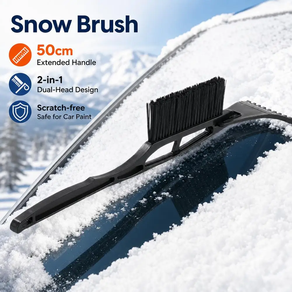 Ice Scrapers For Car Windshield Snow Shovel With Brush Winter Multi-Functional Snow Remover Ice Removal Car Cleaning Tools