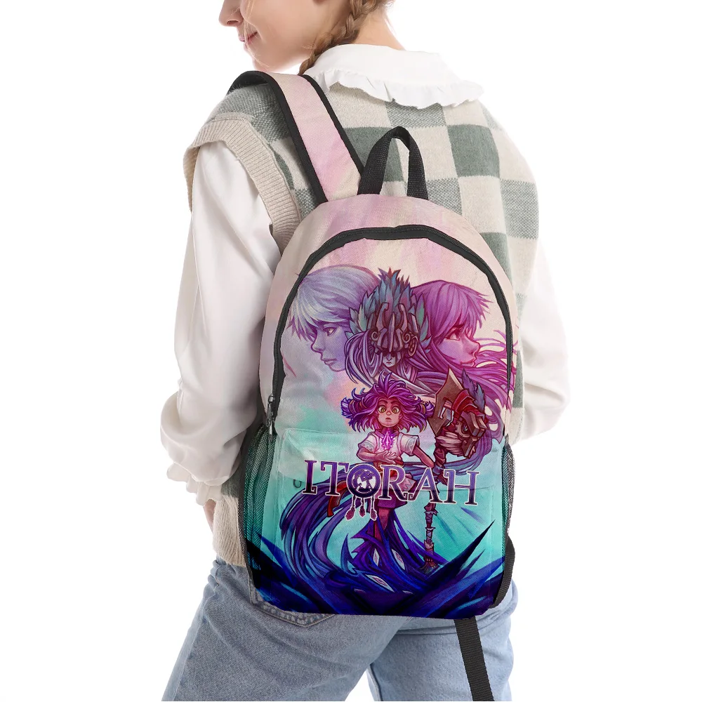 

Itorah Game 2023 New Backpack Student School Bag Unisex Daypack Zipper Traval Bag Harajuku Bag