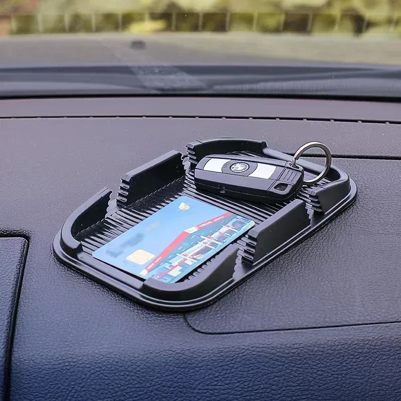 Car Anti-slip Storage Mat Mobile Phone Navigation Bracket Dashboard Anti-slip Mat Sundries Storage Box Car Interior Accessori