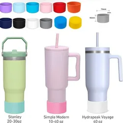 7.5cm Silicone Boot Bottom Sleeve Cover for Stanley 40oz Tumbler Quencher Adventure and Ice Flow Flip 30 Oz 20 Oz Water Bottle