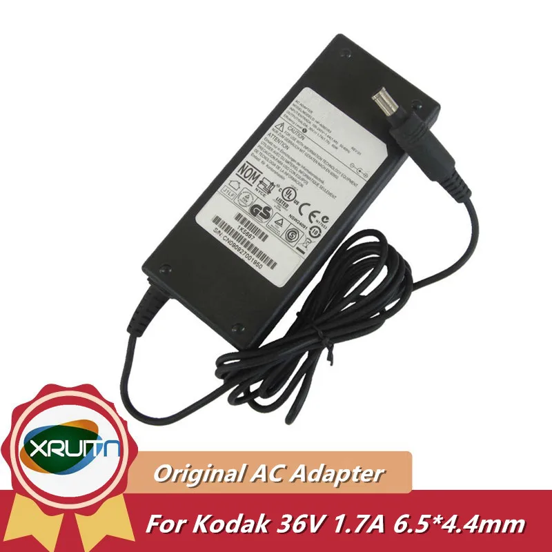 Genuine HP-A0601R3 36V 1.7A 61W 6.5*4.4mm AC Adapter Charger For Kodak Printer Scanner Power Supply USED