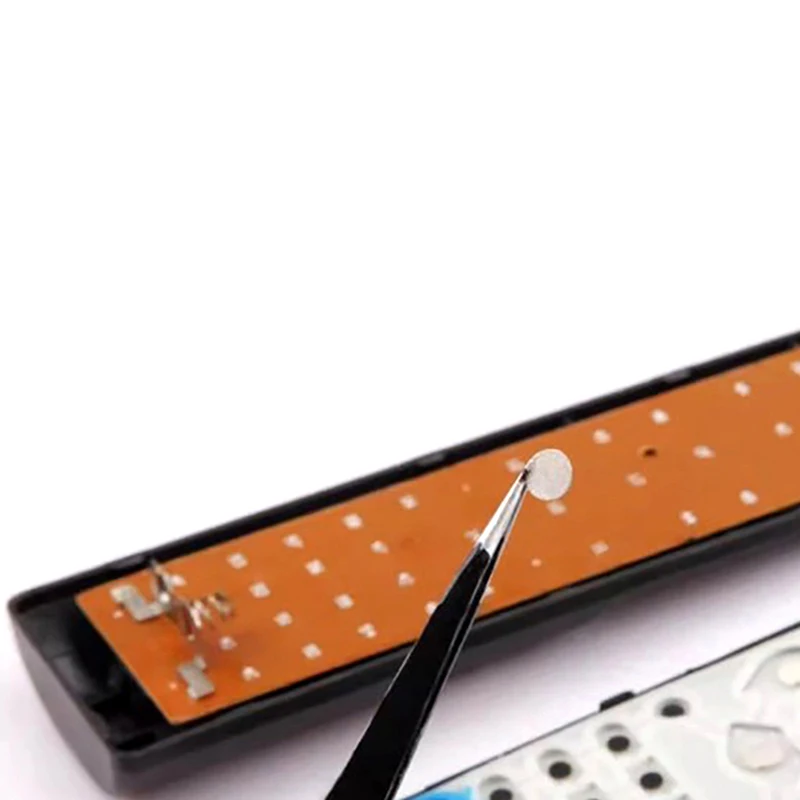 Kit de reparación de teclado con almohadillas de goma conductoras negras, diámetro 1,5/2/3,5/7/8/9MM, botones de goma conductora para Control remoto IR