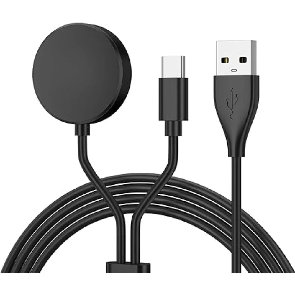 

USB 2-in-1 Replacement Charger for Samsung Galaxy Watch Ultra/8/7/6/6 Classic/5 Pro USB-C Smartwatch and Phone Charger