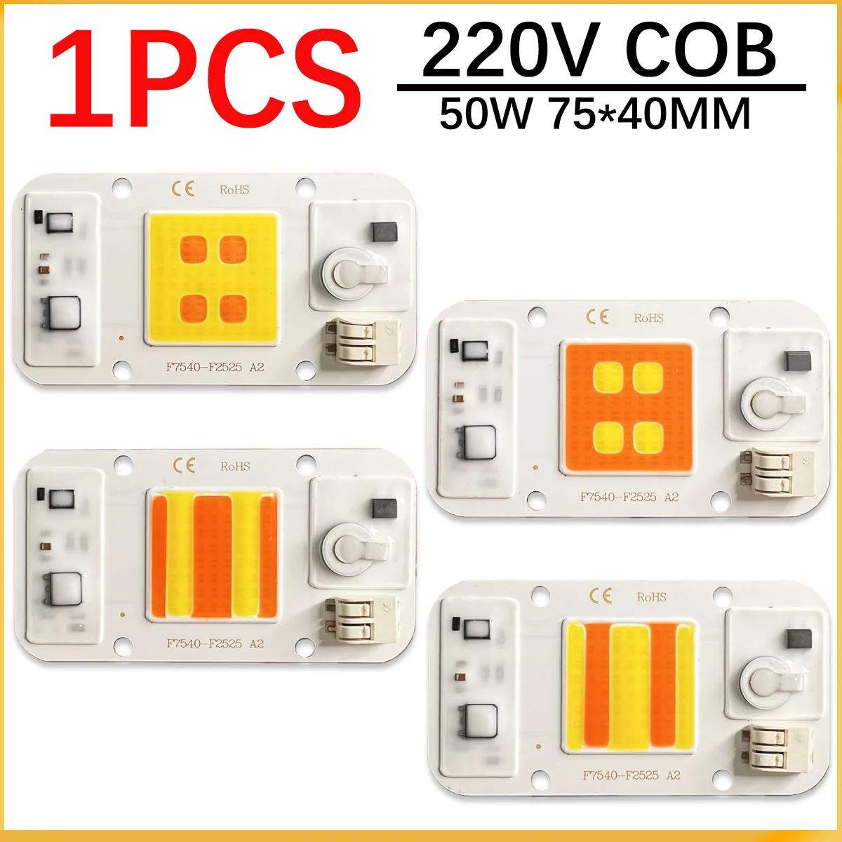 

50 Вт 220 В без сварки, не требуется драйвер, выращивание растений, полный спектр источника света, выращивание фруктовых цветов, светодиодная лампа, бусины, чип COB