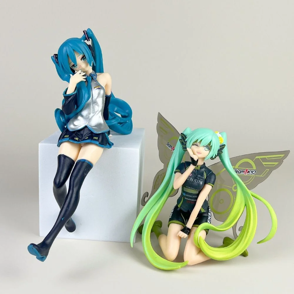 12CM Hatsune Miku Animationstechnologie-Figuren Racing Butterfly Chuyin PVC-Actionmodell Sammlerstück Desktop-Dekoration Spielzeug
