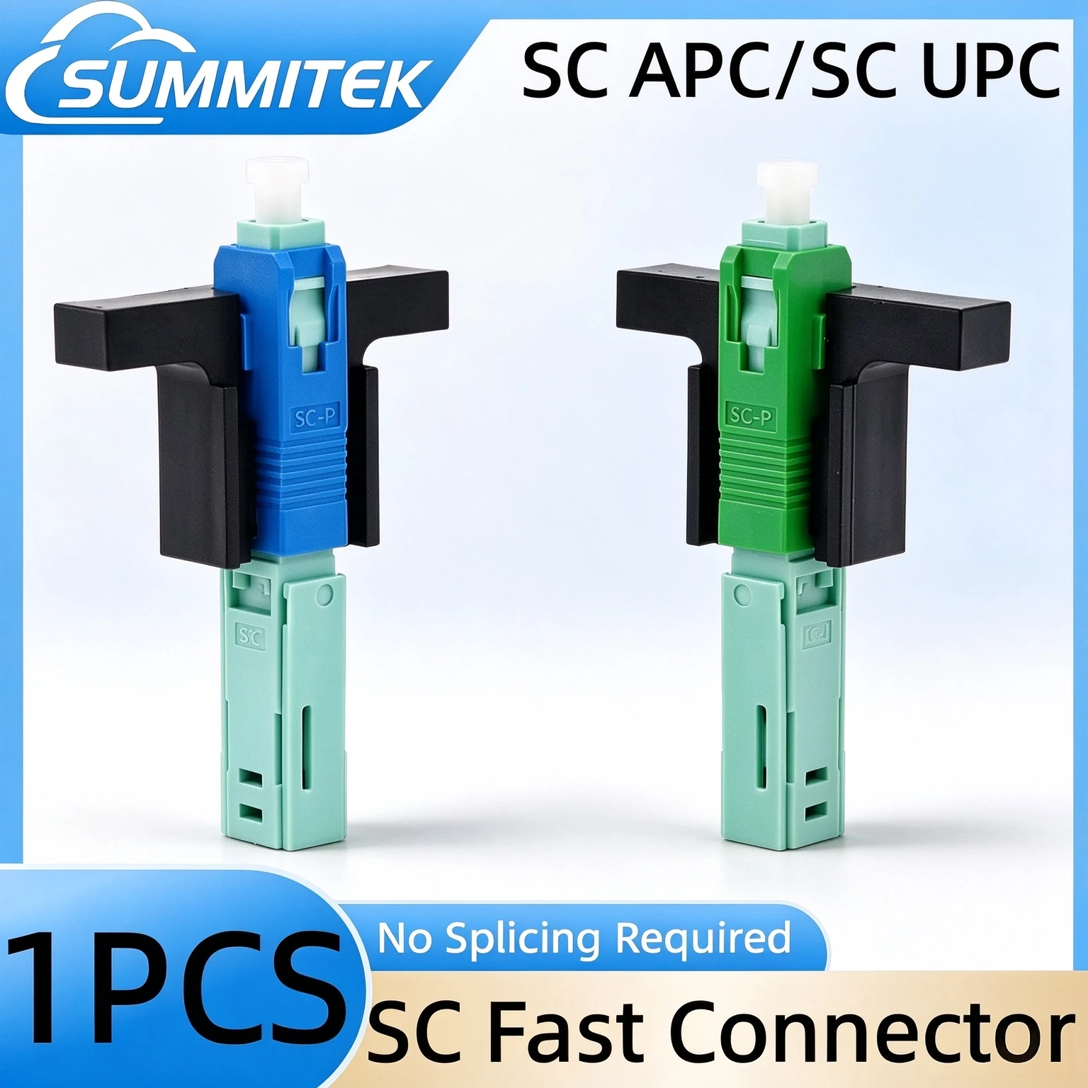 SUMMITEK 1/5/10PCS FTTH SC APC/UPC assembly FTTH Fiber Optic Fast Connector Embedded-SC Fiber quick Connectors