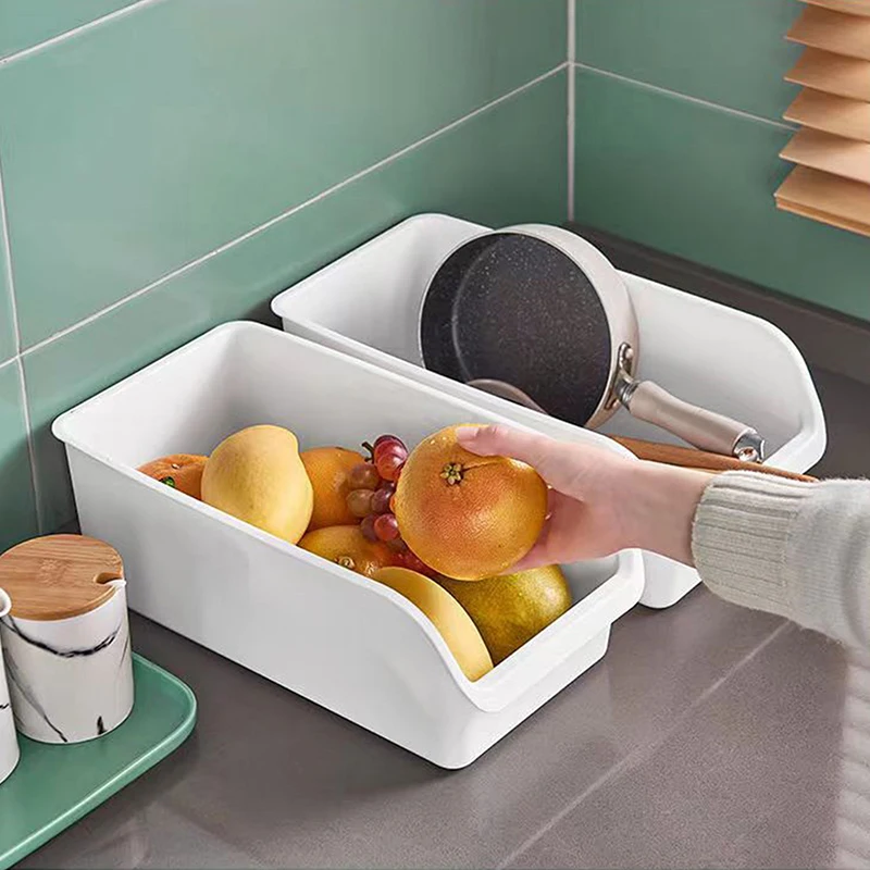 Multifunctional Kitchen Sundries Storage Box Spices Holder Refrigerator Fruit Storage Box Cabinet Drawer Storage Container