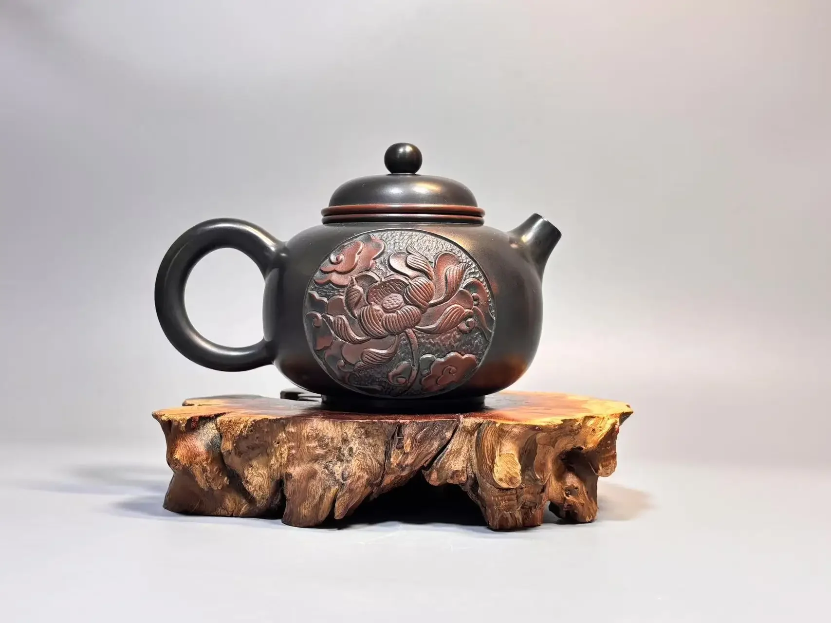

Nixing Teapot filter Rongtian Lotus Carving Handmade nixing clay customized gifts authentic theiere Not Yixing Teapot