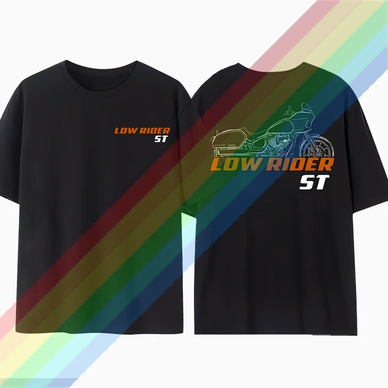 

2025 Man T Shirt Casual Harleys FXLRST Low Rider ST 2022-2024 T-shirt Motorcycle Davidsons Graphic Summer Short Sleeves