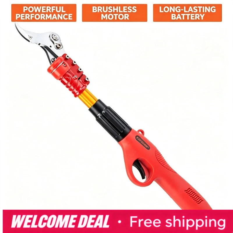 36V Backpack Electric Pruner 4400mAh Battery Stainless Steel Retractable Garden Shears 8-10h Working Time