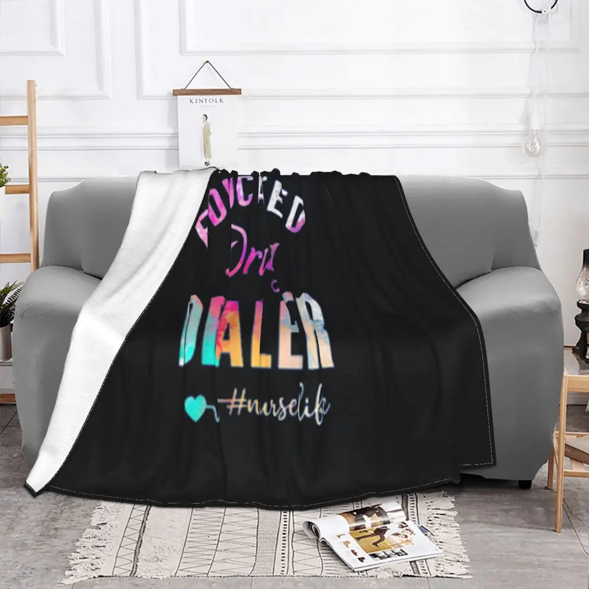 Educated Drug Dealer Nurselife Loose Casual Beautiful Discount Many Colors Vacation Unisex Geek Breathable Throw Blanket