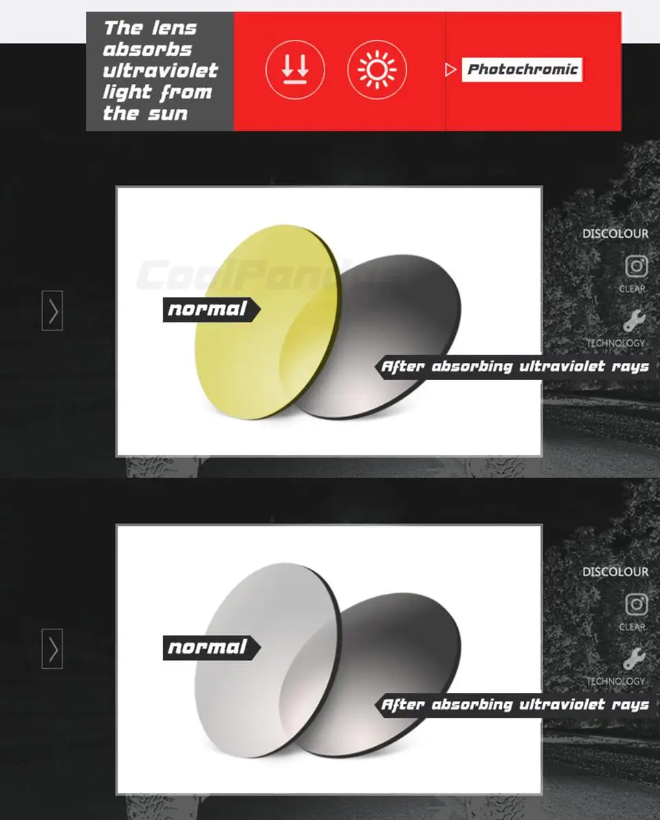 CoolPandas Hohe Qualität Aluminium Photochrome Sonnenbrille Für Männer Frauen Polarisierte Chameleon Linsen Brillen Fahren Pilot Gläser – Detail 7