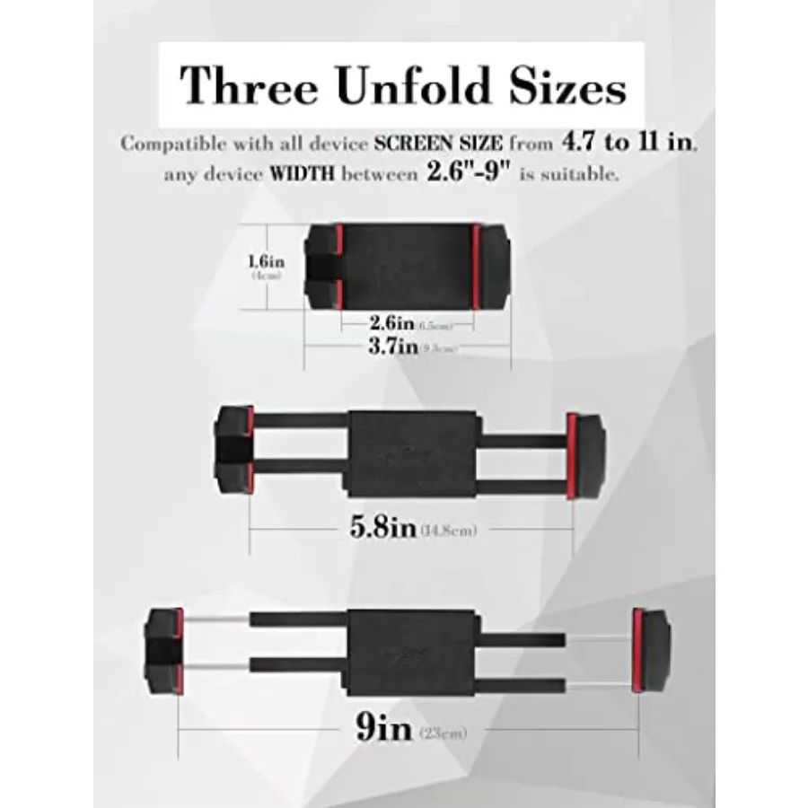 Mr.Power Mic Stand Phone Tablet Holder se encaixa em dispositivos do tamanho da tela de 4,7 a 11 polegadas, perfeito para vídeo Rrding Performance Inst