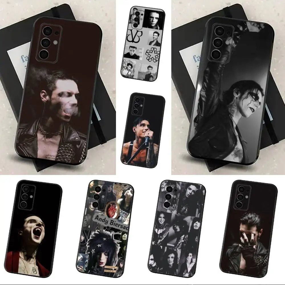 

A-Andy Rock B-Biersack Phone Case For Samsung Galaxy A73,31,32,72,41,53,52,71,22,5G,Note,J7,8,9 Soft Black Cover