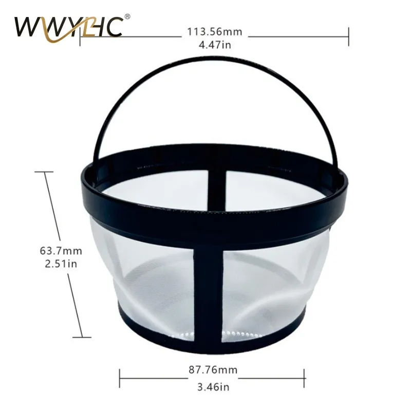 

Suitable for Gold 304 Stainless Steel Filter 8 Cup 10 Cup Coffee Machine Filter Tea Water Separation Filter Basket