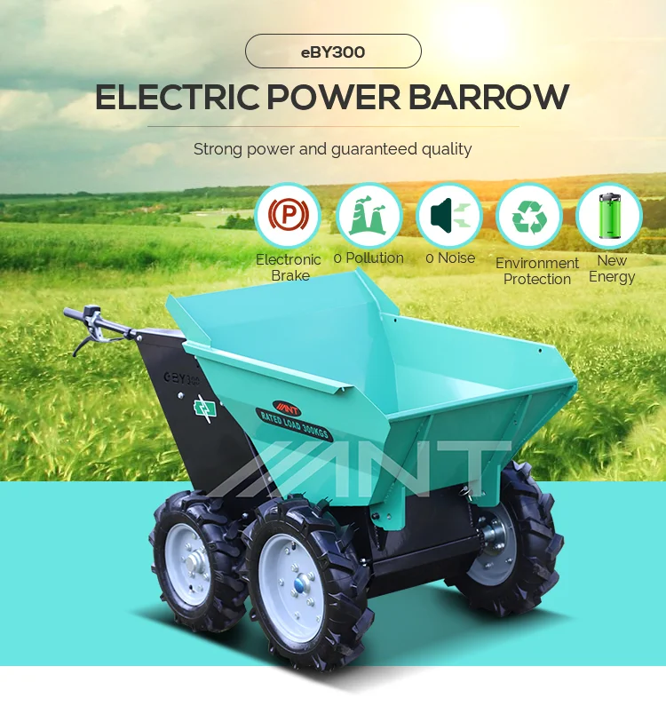 ANT 4 Wheel Barrow Power Loader wywrotka mała ładowarka przednia elektryczna