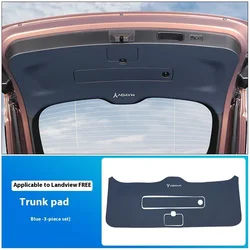 For Lantu Voyah Free 2024 Dedicated Tailgate Anti Kick and Anti Scratch Leather Protective Sticker Car Modification Accessories