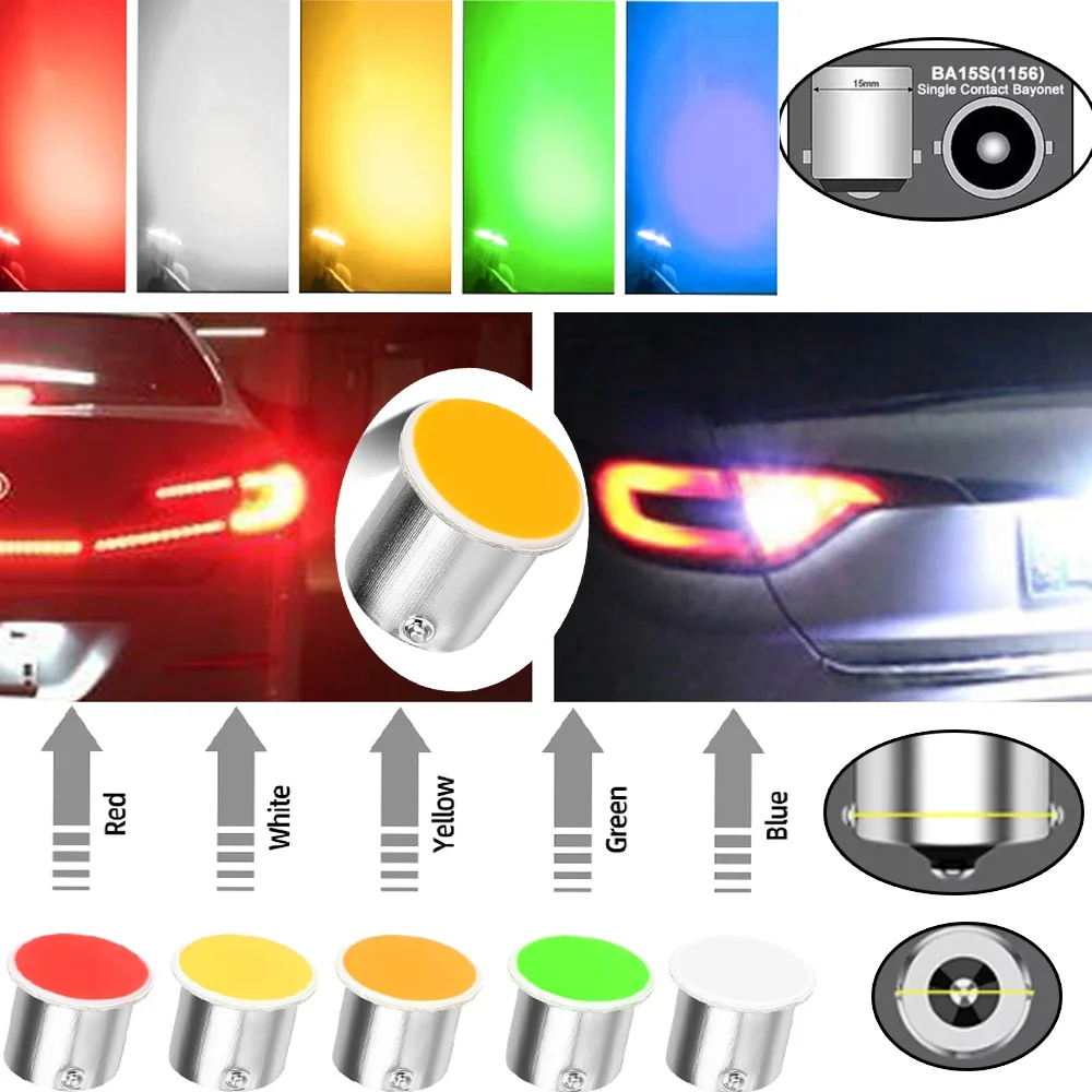 

NEW 10 PCS P21W 1156 BA15S LED Bulbs 24V 7000K White Super Bright Car Turn Signal Lights Reverse Parking Brake Lamps