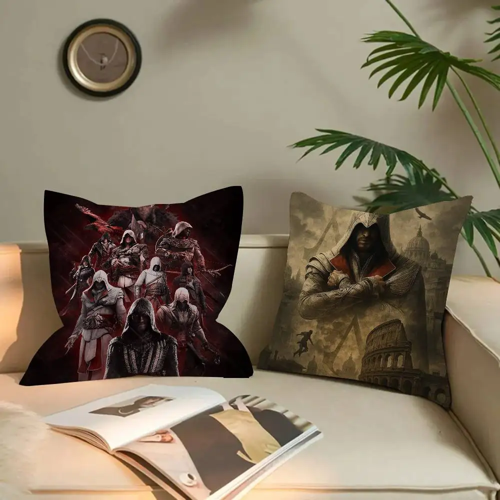 A-Assassins Creed Game Cushion Cover Car Throw Pillow Case For Sofa Car Christmas Gift 40x40cm 45x45cm