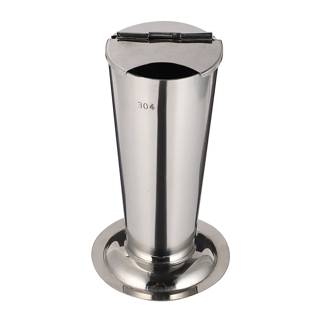 Stainless Steel Tweezers Barrel Tube Inverted Cone Holder Forceps Jar