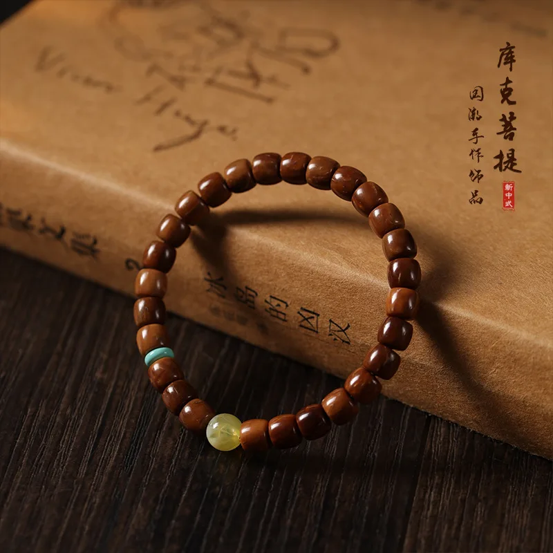 

Kuku Bodhi однокруглые художественные простые ювелирные изделия молитвенные буддийские бусины в этническом стиле женский браслет на руку