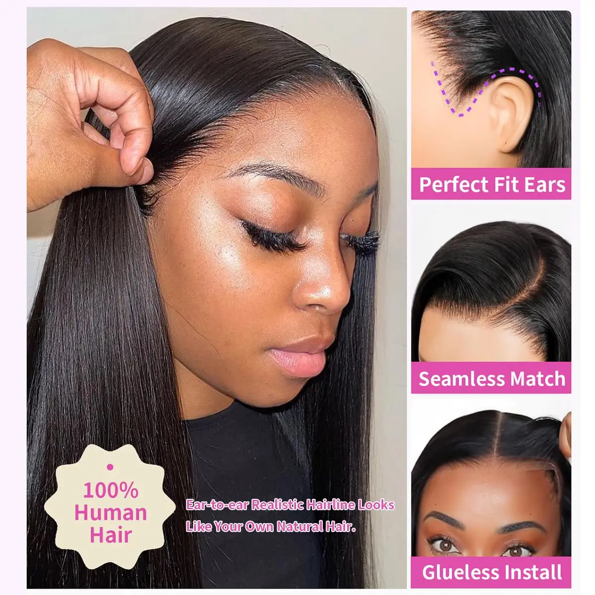 42 Inch Wigs 100% Human Hair 13x4 Hd Iace Frontal 13x6 Hd Brazilian Lace Frontal Wig 220% Density Straight Hd Transparent 13x4 Wigs