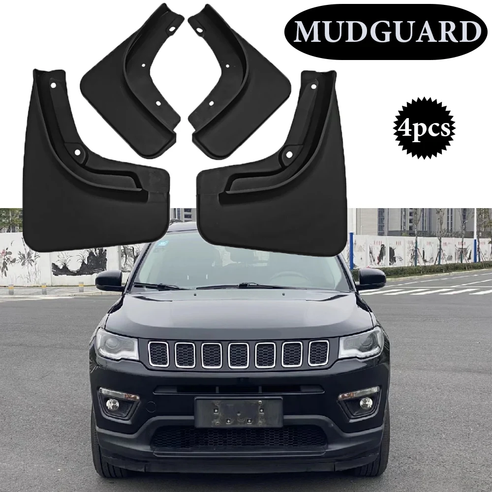 

High quality Mudguard For Jeep Compass 2017-2022 Front Rear Mudflaps Mudguards Car Accessories Auto Styline Splash Guard Fender