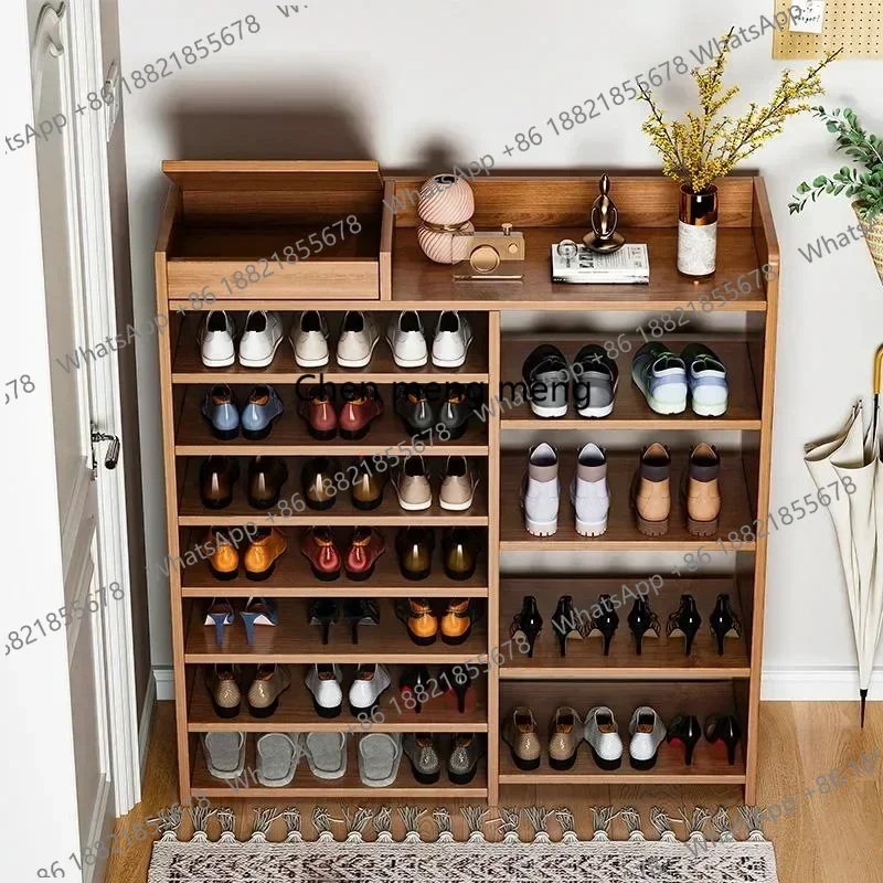 

Multi-layer Cabinet Shoe Rack Wooden Shoe Cabinets Easy Assembly Modern Space-saving Home Hallway Shoes Display Shelf Furniture