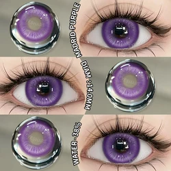 2pcs Color Contact Lenses For Eyes Anime Cosplay Colored Lenses Purple gray red Multicolored Lenses Contact Lens Beauty Makeup