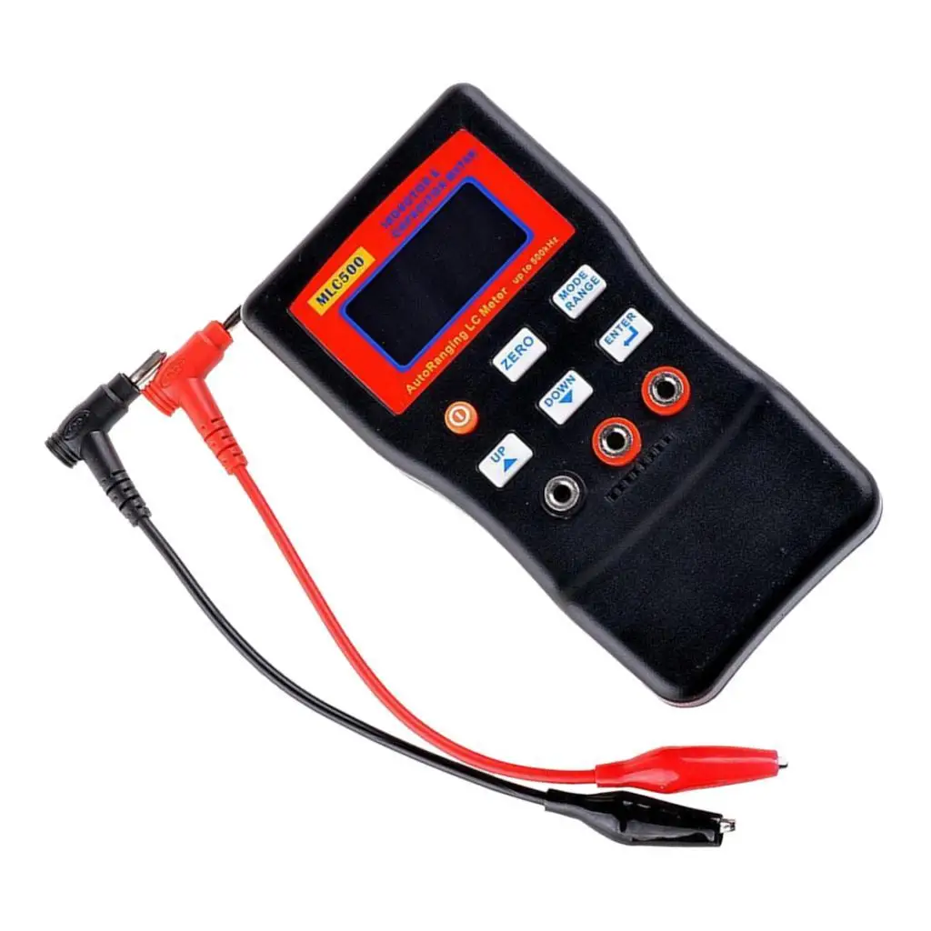 Plastic Handheld Inductance Capacitance Meter High Resolution LCD Tester for Workshop Circuit Checks
