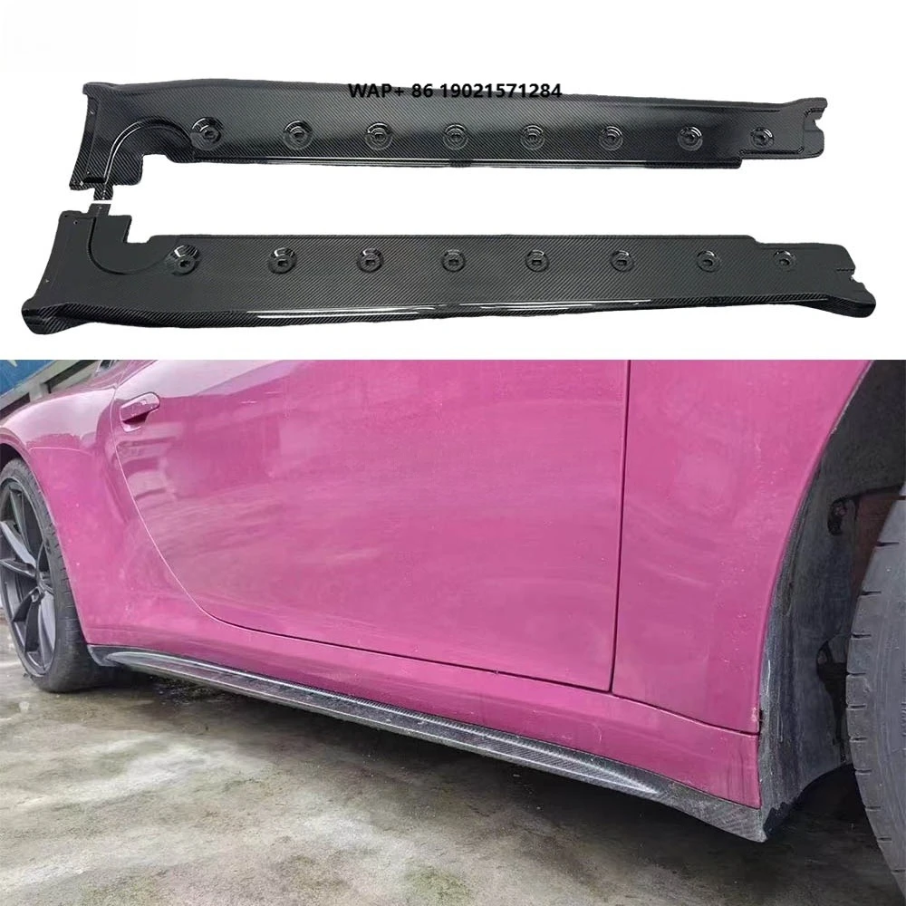 

Dry Carbon Fiber GT3 Style Extension Lip Spoiler for 911 992 Side Skirts Bodykit