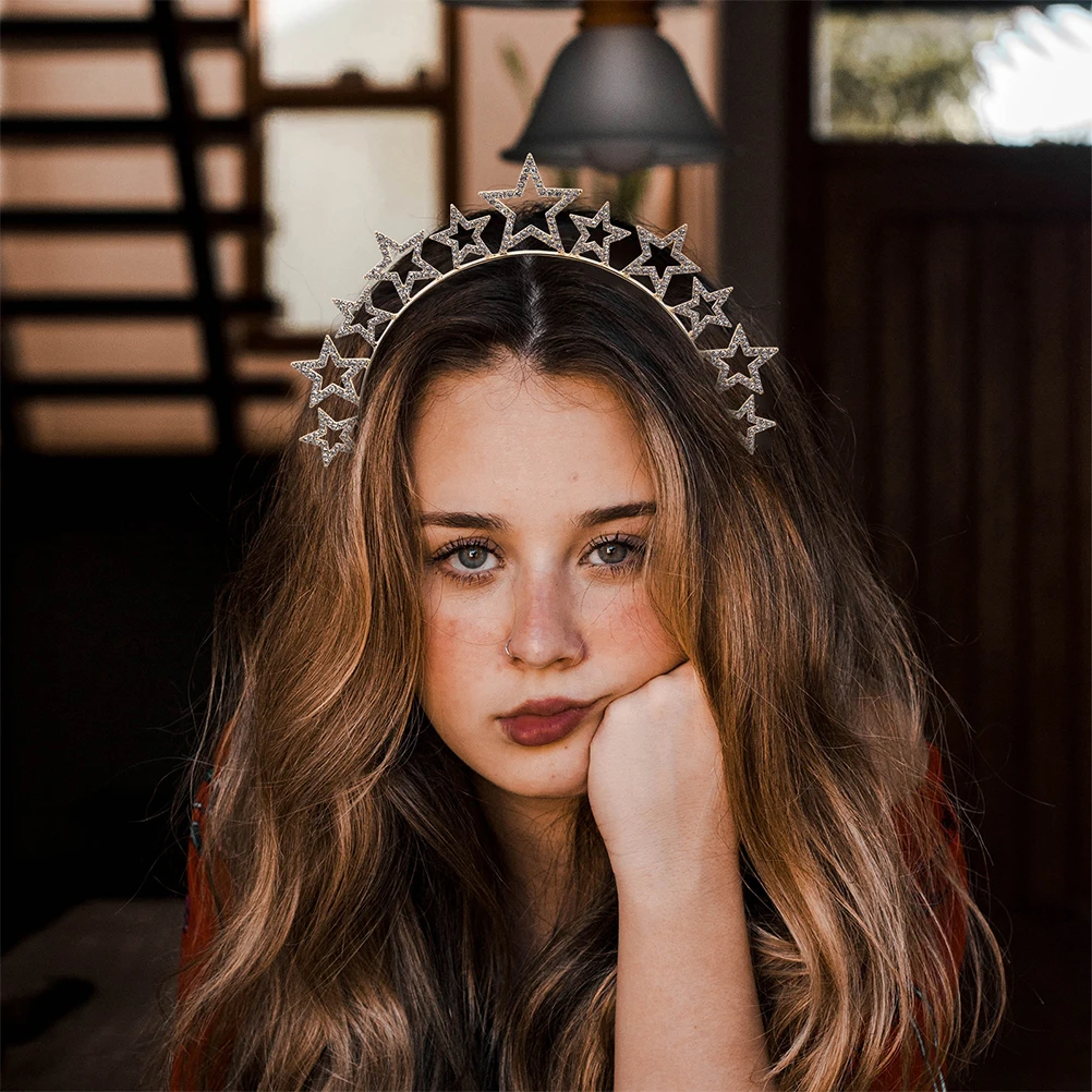 

2Pcs Rhinestone Hair B Headb s for Women Hair Accessories For Bride Wedding Party Accessories Photoshoot Props