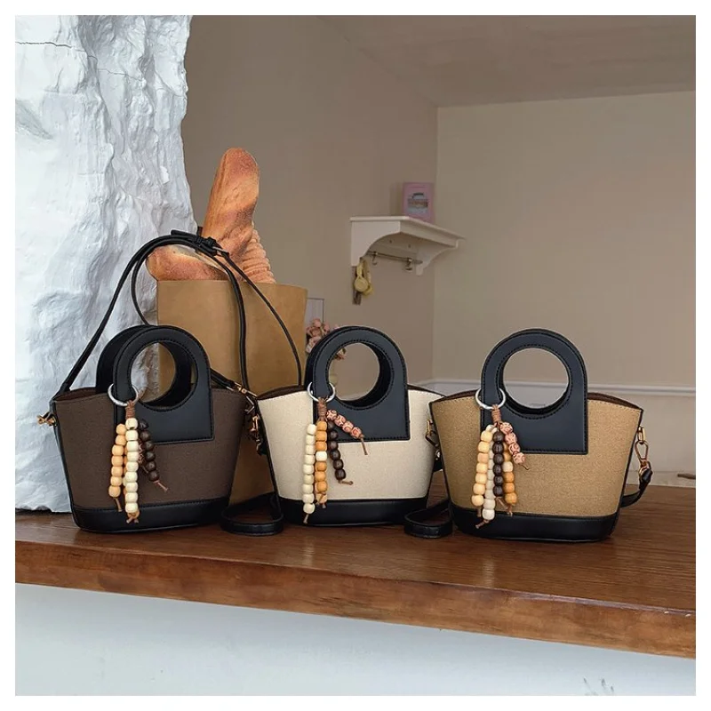 

Стильная уникальная сумка через плечо с кожаным буквенным логотипом, винтажный дизайн для модных женщин, большая вместимость