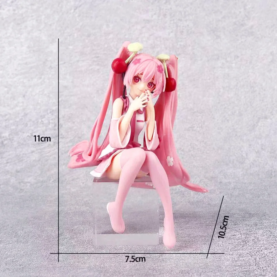 Neue Anime Hatsune Miku Actionfigur Kawaii Sammlerstück Modell Rosa Sakura Kawaiii Puppe Sammlerstücke Spielzeug Tortendekoration