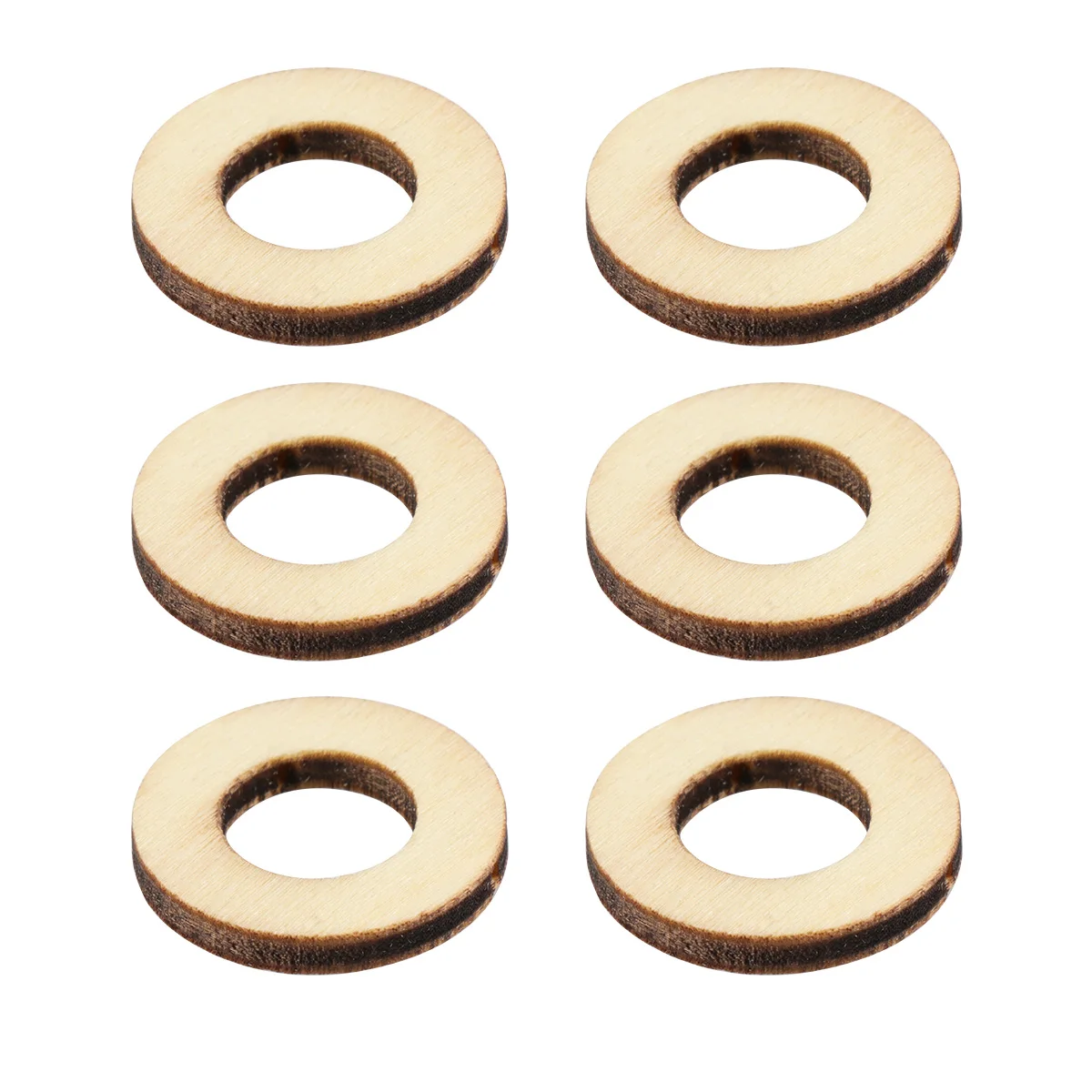 

Wood Chip Jewelry Accessories Decoration Diy Craft Art Hallow Rings to Make Ornaments Christmas