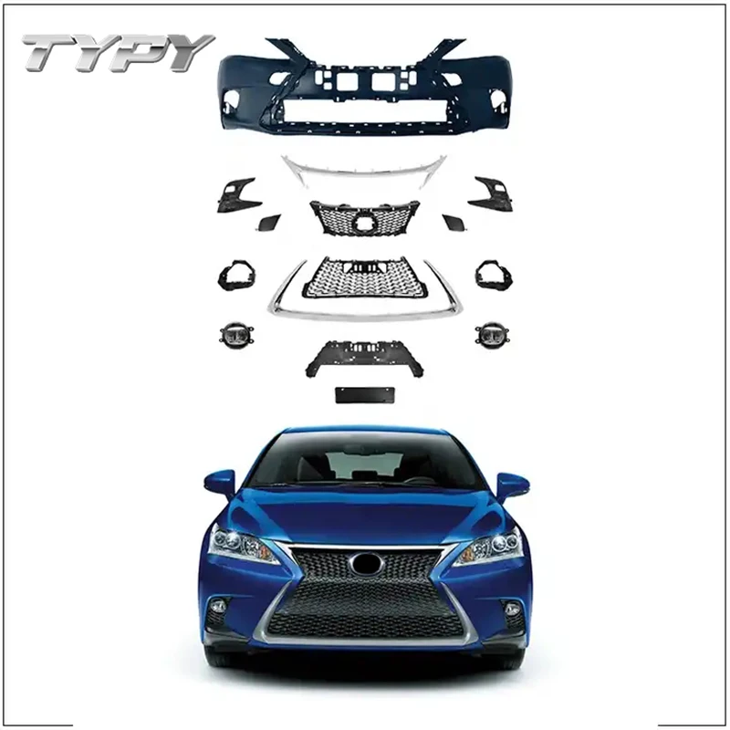 

Car Modified CT Sport Front Bumper Grille Body Kit For LEXUS CT 2011 2012 2013 2014 Upgard to 2016 Sport Style Body Kits