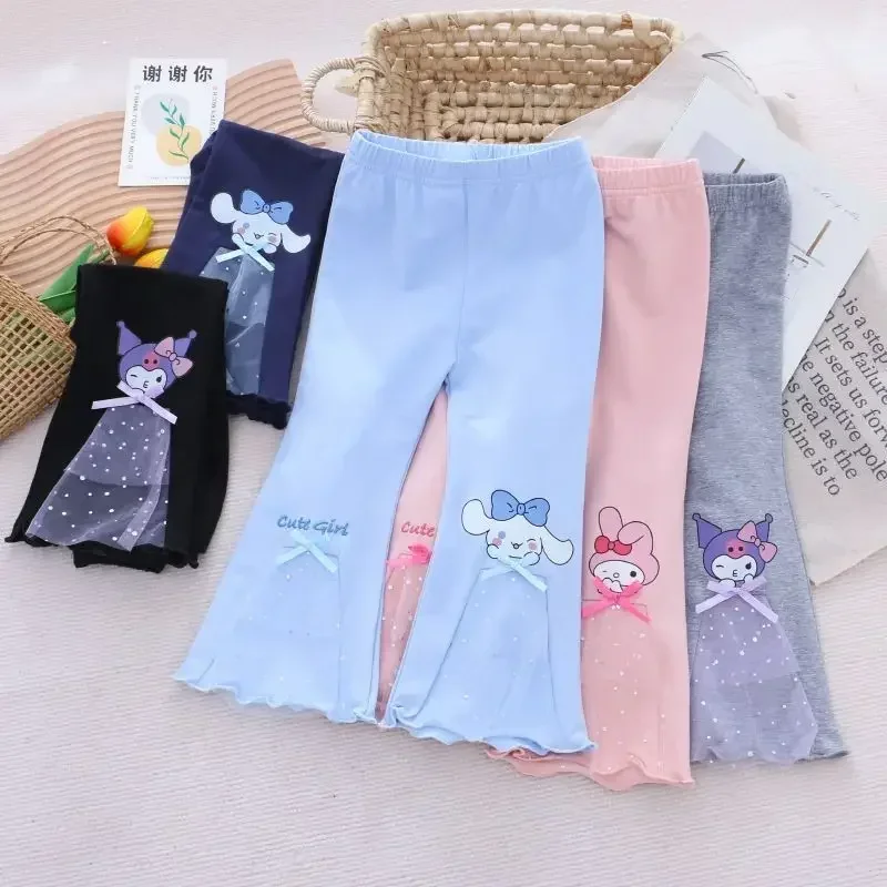 

Spring Autumn Cinnamoroll Anime Kawaii MINISO Children Trousers Cute My Melody Casual Pants Fashion Cloth Ins Gifts Toys