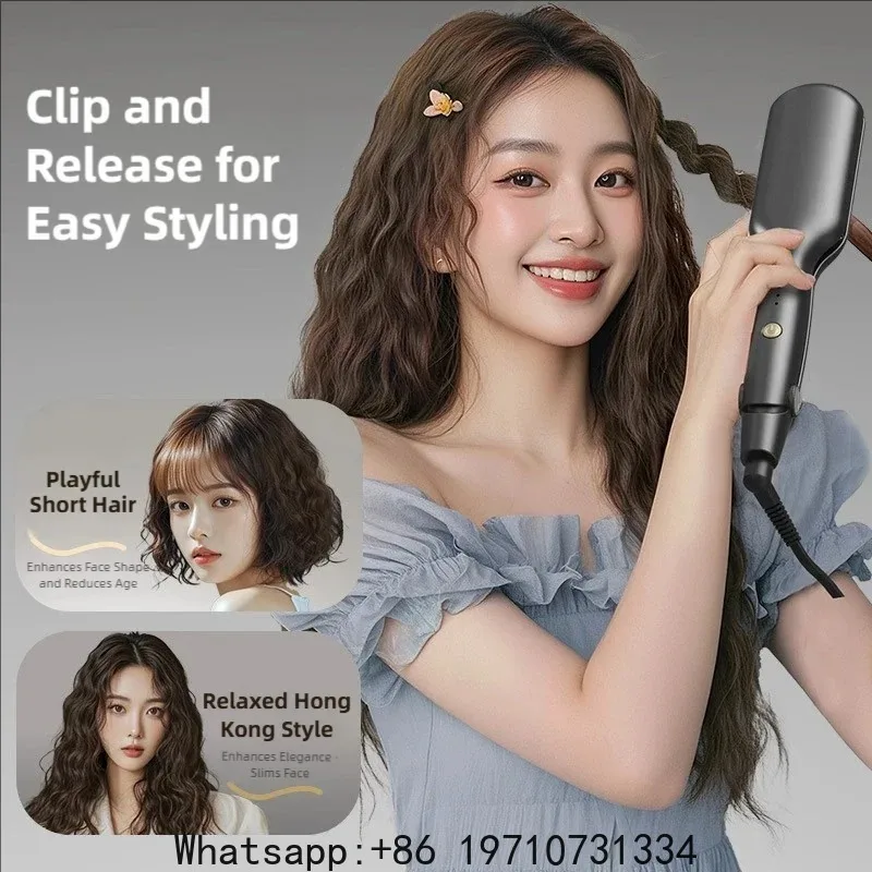 10mm Wave Curling Iron V-Shaped Wool Curling Iron Rapid Heating Five-Level Temperature Control Egg Roll Curling Iron