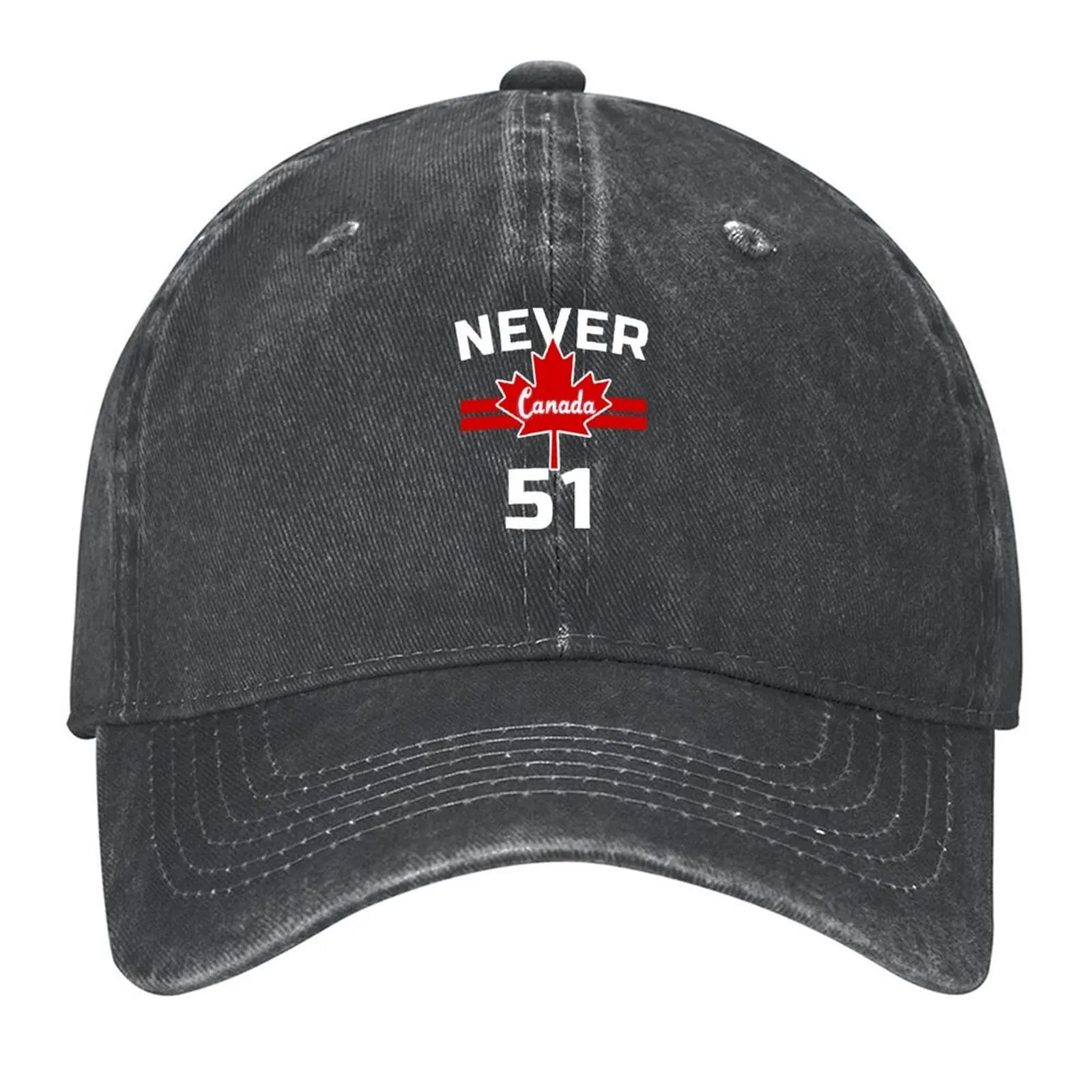 

Canada Never 51 State Baseball Cap Christmas Hat custom Hat hard hat Thermal Visor Luxury Woman Men's